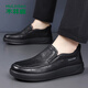 MULINSEN木林森男鞋休閑套腳豆豆鞋一腳蹬厚底樂(lè )福鞋休閑皮鞋男 YHW1076