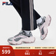 斐樂(lè )（FILA）官方女鞋魚(yú)刺4代老爹鞋運動(dòng)鞋2025春季新款增高鞋休閑鞋 神秘灰/櫻花紅-FP 37.5