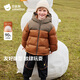 貝肽斯兒童羽絨服男女童裝2025年新款冬季加厚保暖防風(fēng)面包服三防外套