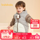 巴拉巴拉童裝嬰兒羽絨服寶寶外套冬裝造型時(shí)尚撞色可愛(ài)萌趣保暖 咖啡A51212-白鴨絨 80 （充絨量57g）