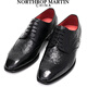 諾斯.馬丁高端純全真皮鞋男士商務(wù)正裝布洛克德比西裝結婚禮新郎 黑色 42