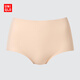 優(yōu)衣庫女裝AIRism無(wú)痕短褲/空氣衣高腰三角內褲482670 31 米色 L