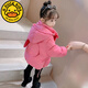 G.duck女童羽絨棉服寶寶冬裝加厚保暖2024新款棉衣小女孩時(shí)髦卡通外套潮 紅色 110 建議身高100-110cm4-5歲