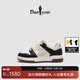 比音勒芬【抗菌防臭】2025春夏新款男士鞋子撞色拼接新潮輕便休閑鞋板鞋 07黑色 40