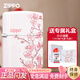ZIPPO正品防風(fēng)煤油打火機 十里桃花 白啞漆高顏值男士禮物高檔實(shí)用 專(zhuān)屬裝（禮盒禮袋+小小油）