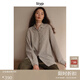 旅途原品ltyp 亞麻棉色織復古襯衫 極簡(jiǎn)經(jīng)典休閑風(fēng)文藝氣質(zhì)襯衣女 灰杏藍條 M