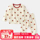 嘟嘟家兒童睡衣套裝冬裝男童舒適兩件套女童滿(mǎn)印可愛(ài)家居服小童秋衣秋褲 米底薯條 110