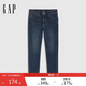 Gap男裝2025春季新款微彈中腰柔軟修身牛仔褲百搭休閑長(cháng)褲720821