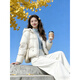 鹿王戀雪短款泡芙羽絨棉服女冬季2025新款時(shí)尚連帽加厚保暖面包服棉襖外套 米白色 L 【建議105-120斤】