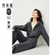 梵希蔓灰色時(shí)尚套裝女兩件套2025年春春季新款連帽上衣+褲子 M5953 灰色 M