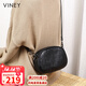 viney牛皮包包女包斜挎媽媽包中老年單肩小包生日圣誕禮物送女生女友