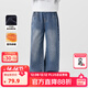 左西女童加絨褲子秋冬款兒童冬季保暖牛仔褲2025新款女孩洋氣長(cháng)褲 牛仔色（加絨款） 160 建議身高160cm左右