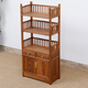 慢象紅木家具非洲雞翅木（學(xué)名：非洲崖豆木）實(shí)木書(shū)架中式置物架陳列架實(shí)木儲物柜展示架茶水柜O 單個(gè)：長(cháng)60*寬30*高155cm四層