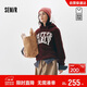 森馬（Semir）商場(chǎng)同款|衛衣女冬字母oversize加絨2025高街打底衫101725116017