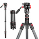 曼比利（Manbily） EP-255C 碳纖維三腳架便攜相機單反三腳架微單攝影攝像旋鎖三角架手機相機通用支架 EP-255C【微型液壓云臺款】