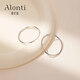 雅倫迪大耳圈女純銀素圈耳飾適合圓臉的圈圈耳環(huán)2025新款爆款高級感輕奢