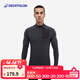 迪卡儂男士跑步健身保暖透氣半拉鏈長(cháng)袖速干運動(dòng)T恤4896441