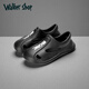Walker Shop夏季男士洞洞鞋拖鞋居家防滑耐磨涼拖鞋沙灘洞洞鞋外穿踩屎感涼鞋 黑色 44 【拍大一碼】