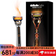 吉列（Gillette） LABS熱感剃須刀套裝 SPA級剃須先鋒手動(dòng)男刮胡刀5層感應刀片 LABS熱感剃須刀【無(wú)收納盒】