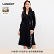 珂萊蒂爾商場(chǎng)同款100綿羊毛連衣裙女職場(chǎng)西裝裙裙子 黑色 S