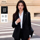 韓曼柯（HANMANKE）西裝外套女秋冬商務(wù)面試職業(yè)正裝日常通勤高級感雙排扣西服外套