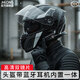 JHLONG URBANSTYLE HELMET摩托車(chē)揭面頭盔男冬季防凍保暖防霧電動(dòng)車(chē)四季全盔帶藍牙耳機一體 新國標A類(lèi)【高達黑】高清雙鏡+藍牙套裝 XL（57-60頭圍）