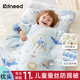 kidsneed防踢被子兒童睡袋加厚恒溫寶寶睡袋嬰兒秋冬款中大童小孩被子神器 【蠶絲&云暖絨】旅行天空送枕頭【深冬加厚 0-15℃】 75*140CM（建議2-6歲身高120內）