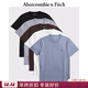 Abercrombie & Fitch【重磅短T】小麋鹿圖案5件組合套裝短袖T恤25夏季男裝124-5045 灰色多色 L (180/108A)
