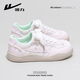 回力女鞋德訓鞋女2026春季新款蕾絲碎花鞋子女學(xué)生軟底百搭休閑板鞋女 粉紅/米 37