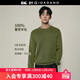 GIORDANO CONCEPTS  2025秋冬新款針織衫男裝羊毛刺繡寬松圓領(lǐng)情侶款毛衣12055607 32泥炭鮮綠 M