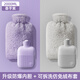 德國品質(zhì)熱水袋暖水袋注水式毛絨暖手寶暖腳灌水硅膠暖手袋暖寶寶 【超值兩件】香芋紫+冰川灰/2000ML送仿兔絨布套