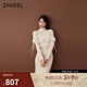 SNIDEL秋冬薄紗吊帶半高領(lǐng)針織連衣裙兩件套SWNO245065 象牙白 均碼 （F）