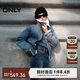 ONLY 2024秋季復古帥氣毛絨拼接領(lǐng)口保暖牛仔外套女|124354012