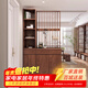 杞枝北美黑胡桃木宋氏美學(xué)玄關(guān)柜鞋柜入戶(hù)屏風(fēng)隔斷柜門(mén)廳柜客廳全實(shí)木 北美黑胡桃木三門(mén)柜120*36*230cm