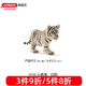 思樂(lè )（Schleich S）新年禮物仿真動(dòng)物模型 老虎獅子狼豹白虎猞猁男女孩兒童玩具生日 白色老虎幼崽14732