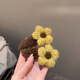 舒星童氛圍感毛線(xiàn)花朵發(fā)夾秋冬新款側邊夾頭飾發(fā)飾日常劉海夾子邊夾bb夾 毛線(xiàn)花朵BB夾（兩只裝