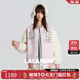 LALABOBO【商場(chǎng)同款】棒球服夾克外套25年秋冬新百搭拼接上衣RBEC-WSJW13 粉色 L