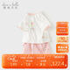 戴維貝拉【繪本系列】女童短褲套裝洋氣夏裝短袖T恤寶寶褲子