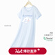 Hello Kitty玉桂狗女童睡裙夏款莫代爾兒童睡衣春夏薄款新款女孩大童家居服 藍色 150