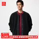 優(yōu)衣庫【狂歡價(jià)】男裝防風(fēng)仿羊羔絨搖粒絨開(kāi)衫/長(cháng)袖外套481183 09 黑色 L /175/100A
