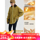 雲上生活半高領(lǐng)雙面奧粒絨外套秋冬插肩袖休閑外套上衣W8148X 芥末黃 （中長(cháng)款） L （建議115-130斤左右）