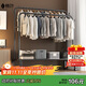 楠葉 衣架落地 臥室掛衣架 宿舍衣帽架 陽(yáng)臺晾衣桿 簡(jiǎn)易置物架GYGX-19