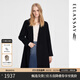 歌力思（ELLASSAY）博主同款秋冬新款翻領(lǐng)寬松廓形雙面羊毛大衣女EWB346D02100 經(jīng)典黑 S