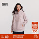 森馬（Semir）史努比系列衛衣女中長(cháng)款假兩件圖案冬oversize搖粒絨101724116019