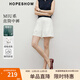 紅袖白色顯瘦休閑褲2025夏季新款女裝MIU系H型通勤百搭氣質(zhì)中腰短褲 本白001 S