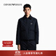 EMPORIO ARMANI/阿瑪尼官方旗艦新款男士短款輕薄翻領(lǐng)襯衫領(lǐng)棉服外套秋冬 UB118-海軍藍色 46 (S) (推薦：120-135斤)