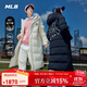 MLB男女外套秋冬季保暖大LOGO長(cháng)款連帽羽絨服3ADJB1646-50BKS-S