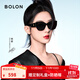 BOLON暴龍眼鏡楊紫同款寬腿貓眼太陽(yáng)鏡防紫外線(xiàn)墨鏡女款遮陽(yáng)防曬BL3189 C10-酷感黑