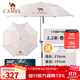駱駝（CAMEL）戶(hù)外釣魚(yú)傘防曬防雨新型遮陽(yáng)傘拐杖萬(wàn)向大釣傘新型釣魚(yú)雨傘 2.2米 香檳色