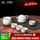 景德鎮茶具陶瓷瓷器羊脂白玉功夫茶具泡茶壺套裝整套家用高檔送長(cháng)輩禮物 羊脂玉白瓷茶具套裝